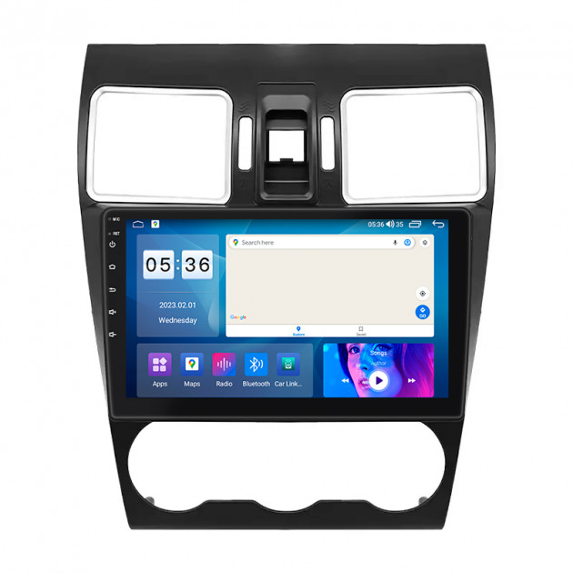 Штатная магнитола Lesko для Subaru WRX I 2014-2017 экран 9" 2/32Gb CarPlay 4G Wi-Fi GPS Prime