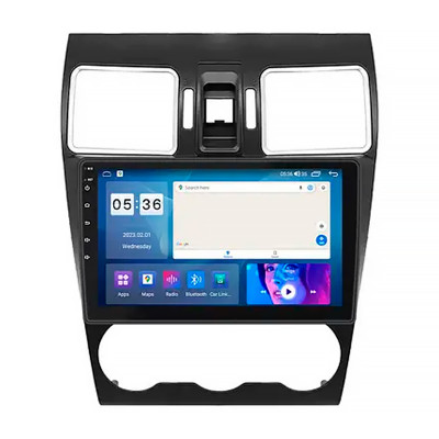 Штатная магнитола Lesko для Subaru XV I Рестайлинг 2015-2017 экран 9" 4/64Gb CarPlay 4G Wi-Fi GPS Prime
