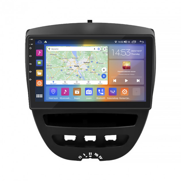 Штатная магнитола Lesko для Toyota Aygo I 2005-2009 экран 10" 2/32Gb CarPlay 4G Wi-Fi GPS Prime