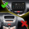 Штатная магнитола Lesko для Toyota Aygo I Рестайлинг 2 2012-2014 экран 10" 4/64Gb 4G Wi-Fi GPS Top