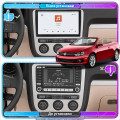 Штатная магнитола Lesko для Volkswagen Eos I Рестайлинг 2010-2015 экран 10" 4/64 QLED CarPlay 4G Wi-Fi GPS 360 Prime