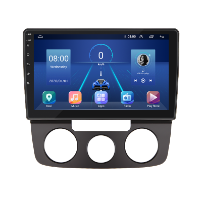 Штатная магнитола Lesko для Volkswagen Jetta V 2005-2011 экран 10" 2/32Gb 4G Wi-Fi GPS Top