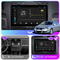 Штатная магнитола Lesko для Volkswagen Jetta V 2005-2011 экран 10" 4/64Gb 4G Wi-Fi GPS Top
