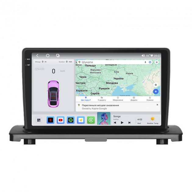 Штатная магнитола Lesko для Volvo XC90 I 2002-2006 экран 9" 4/64 QLED CarPlay 4G Wi-Fi GPS 360 Prime
