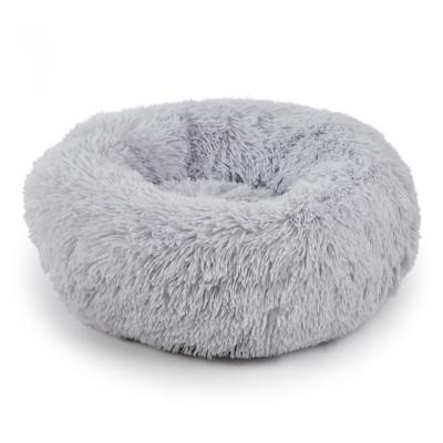 Лежак пуфик для котов собак круглый 552201 L Grey