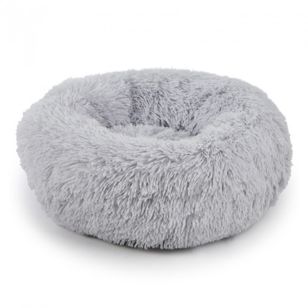 Лежак пуфик для котов собак круглый 552201 L Grey
