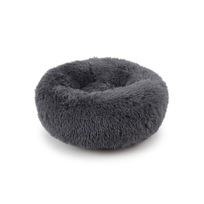 Лежак пуфик для котов собак круглый 552201 M Dark Grey