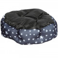 Лежак для котов собак круглый SY-2022-1208 Blue Stars L 60*18 см