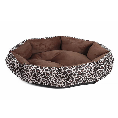 Лежак для котов собак круглый SY-2022-1208-97 Leopard L (60*18 см)