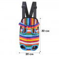 Рюкзак- кенгуру для животных DT834 Rainbow S