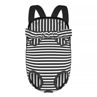 Рюкзак-кенгуру для животных DT834 Strip Black + White L