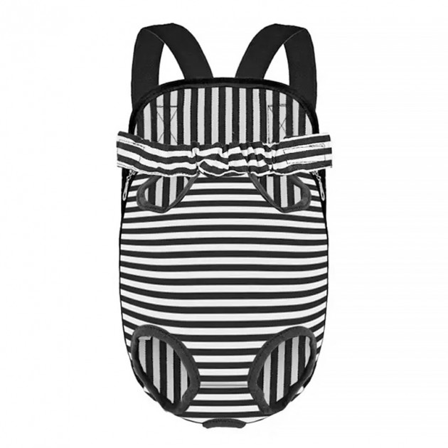 Рюкзак-кенгуру для животных DT834 Strip Black + White L