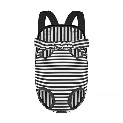 Рюкзак-кенгуру для животных DT834 Strip Black + White M