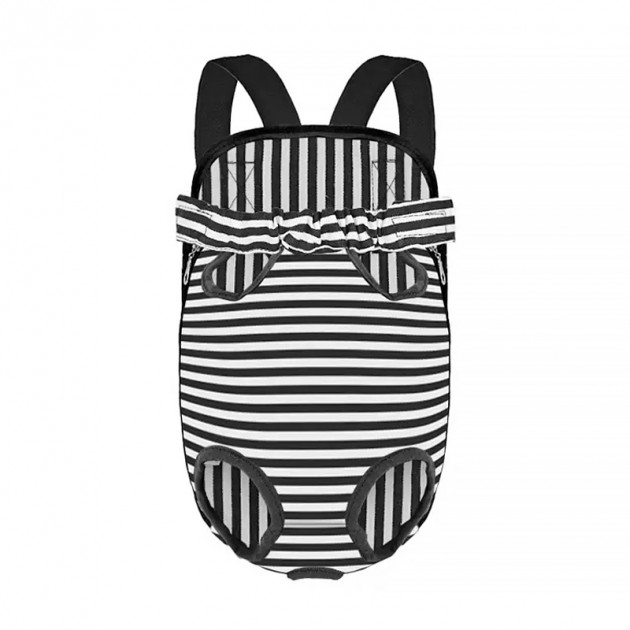 Рюкзак-кенгуру для животных DT834 Strip Black + White M