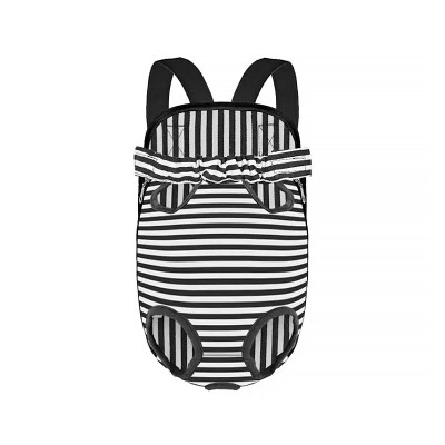 Рюкзак-кенгуру для животных DT834 Strip Black + White S