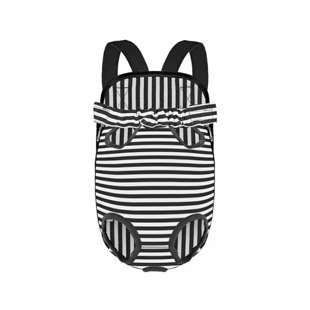 Рюкзак-кенгуру для животных DT834 Strip Black + White S