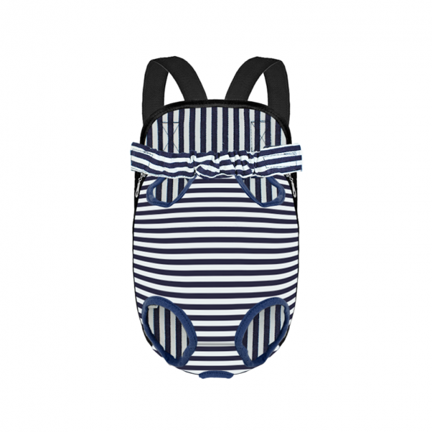 Рюкзак-кенгуру для животных DT834 Strip Dark Blue + White M