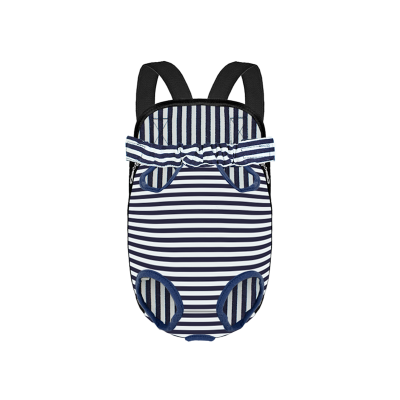 Рюкзак-кенгуру для животных DT834 Strip Dark Blue + White S