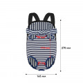 Рюкзак-кенгуру для животных DT834 Strip Dark Blue + White S