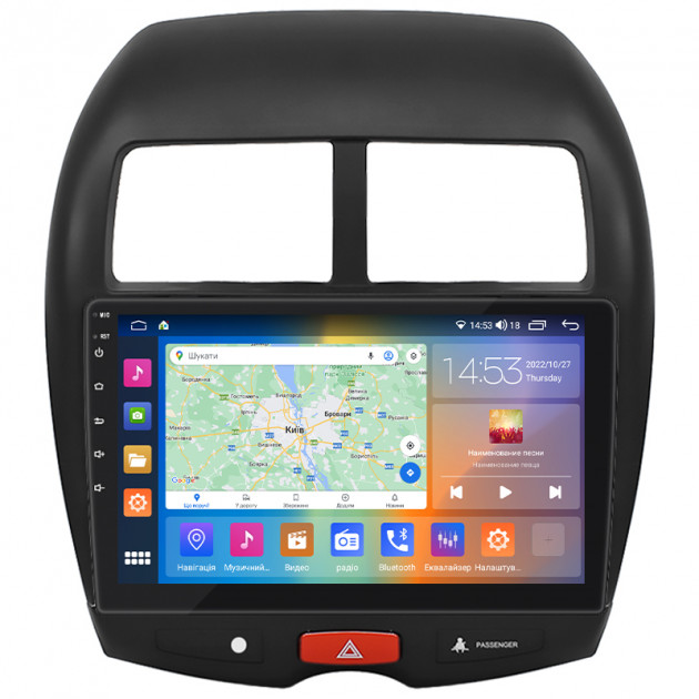Штатная магнитола Lesko для Citroen C4 Aircross  2012-2017 экран 10" 4/64Gb CarPlay 4G Wi-Fi GPS Prime