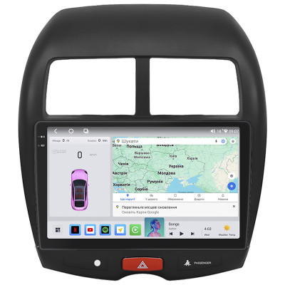 Штатная магнитола Lesko для Citroen C4 Aircross  2012-2017 экран 10" 4/64 QLED CarPlay 4G Wi-Fi GPS 360 Prime