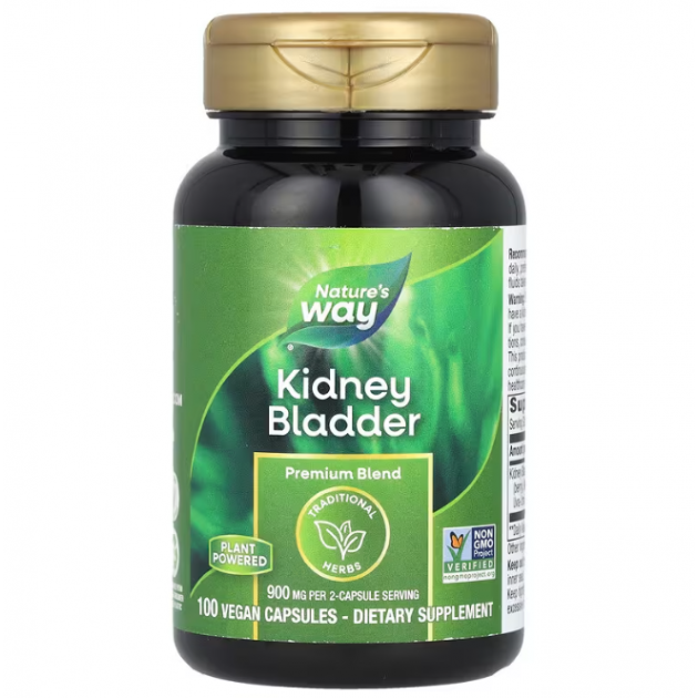 Здоров'я нирок та сечового міхура, Kidney Bladder, Nature's Way, 900 мг, 100 вегетаріанських капсул (450 мг в 1 капсулі)