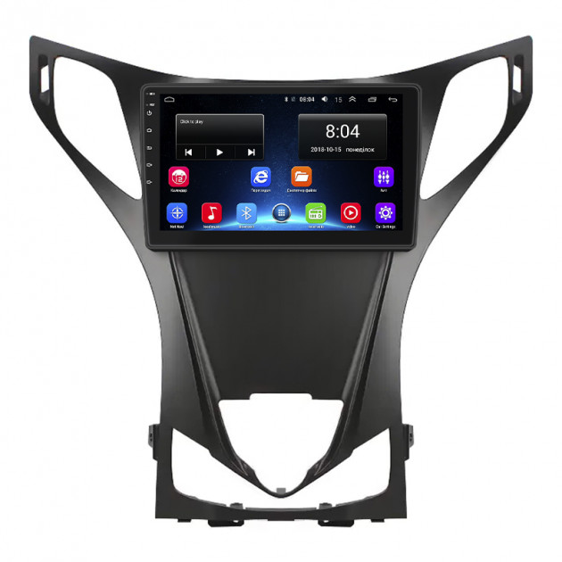 Штатная магнитола Lesko для Hyundai Azera II 2011-2014 экран 9" 2/32Gb Wi-Fi GPS Base