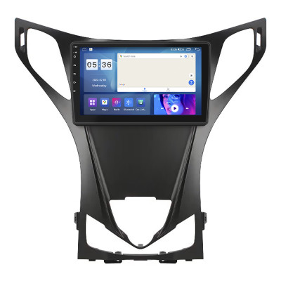 Штатная магнитола Lesko для Hyundai Azera II 2011-2014 экран 9" 2/32Gb CarPlay 4G Wi-Fi GPS Prime