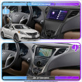 Штатная магнитола Lesko для Hyundai Azera II 2011-2014 экран 9" 6/128Gb 4G Wi-Fi GPS Top