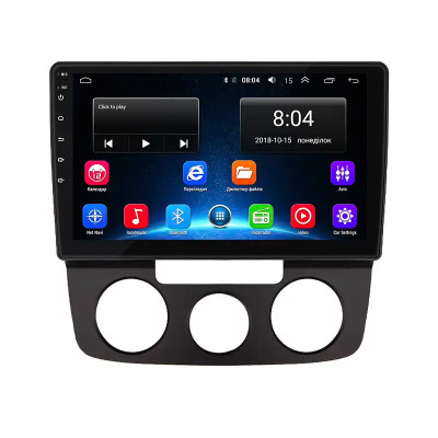 Штатная магнитола Lesko для Volkswagen Golf V Manual AC 2003-2008 экран 10" 2/32Gb Wi-Fi GPS Base