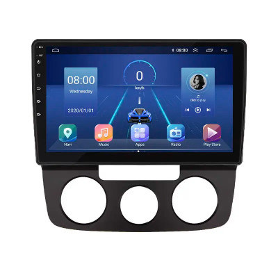 Штатная магнитола Lesko для Volkswagen Golf V Manual AC 2003-2008 экран 10" 2/32Gb 4G Wi-Fi GPS Top