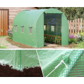 Садова теплиця 6 м² (3 × 2 × 2 м) з вікнами, армована плівка UV-4, Зелена (Польща)