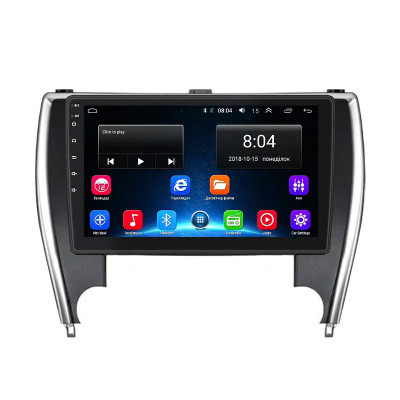 Штатная магнитола Lesko для Toyota Camry (USA) VII (XV50) Рестайлинг 2015-2017 экран 10" 2/32Gb Wi-Fi GPS Base