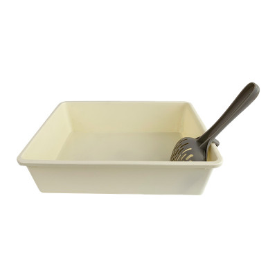 Туалет для кошек с лопаткой Taotaopets 263303-2 кошачий лоток Yellow