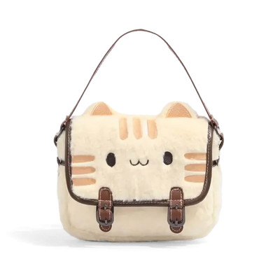 Плюшевая сумка #068-2 с котом Пушин детская меховая мини сумочка с котиком