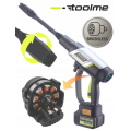 Акумуляторна мийка високого тиску Toolme TM280 PRO BRUSHLESS 450 Вт з алюмінієвою помпою, 2 АКБ 21В, піногенератор (Польща)