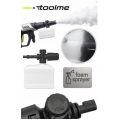 Акумуляторна мийка високого тиску Toolme TM280 PRO BRUSHLESS 450 Вт з алюмінієвою помпою, 2 АКБ 21В, піногенератор (Польща)