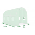 Плівка для теплиці 7 м² армована, щільність 140 г/м², з UV-4 фільтром, Зелена (Польща)