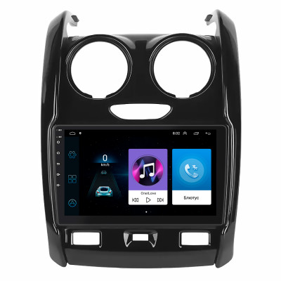 Штатная магнитола Lesko для Dacia Duster II 2017-2021 экран 9" 1/16Gb Wi-Fi GPS Base
