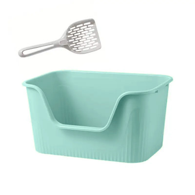 Туалет лоток для кошек с лопаткой Taotaopets 262207 Blue