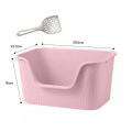 Туалет лоток для кошек с лопаткой Taotaopets 262207-40 Pink