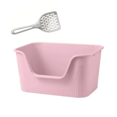 Туалет лоток для кошек с лопаткой Taotaopets 262207 Pink