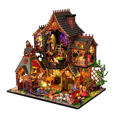 Румбокс магический дом конструктор DIY House ES015-B Magic Forest сборный румбокс с куполом