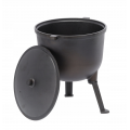 Туристичний чавунний казан 11 л Garden Line на 3 ніжках з кришкою та ручкою для перенесення (Польща)