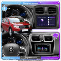 Штатная магнитола Lesko для Dacia Sandero II ver 3 2012-2016 экран 10" 1/16Gb Wi-Fi GPS Base