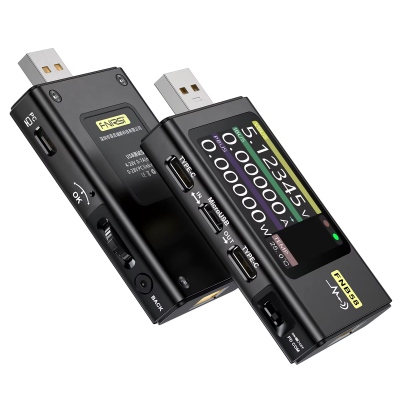 USB-тестер для зарядних пристроїв FNIRSI FNB58 black