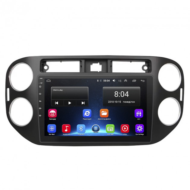 Штатная магнитола Lesko для Volkswagen Golf Plus II 2009-2014 экран 9" 2/32Gb Wi-Fi GPS Base