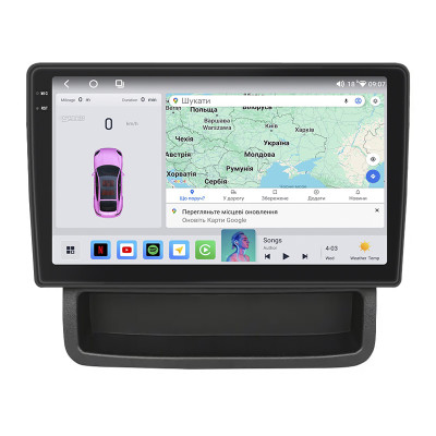 Штатная магнитола Lesko для Opel Vivaro X83 2011-2014 экран 10" 4/64 QLED CarPlay 4G Wi-Fi GPS 360 Prime