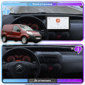 Штатная магнитола Lesko для Citroen Nemo I 2007-2017 экран 10" 4/64 QLED CarPlay 4G Wi-Fi GPS 360 Prime