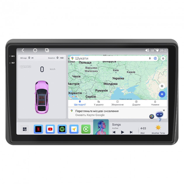 Штатная магнитола Lesko для Nissan NV400  2020-н.в экран 10" 4/64 QLED CarPlay 4G Wi-Fi GPS 360 Prime